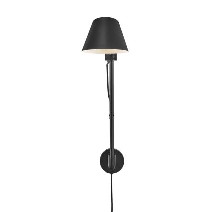 Nordlux - Seinävalaisin STAY 1xE27/60W/230V musta
