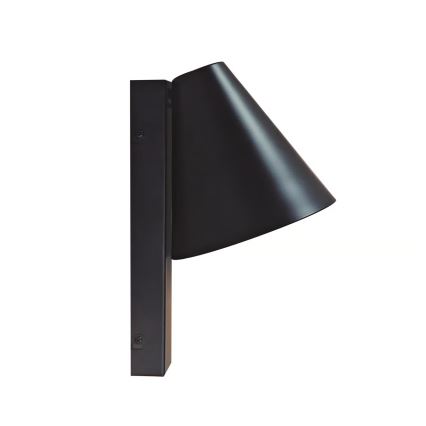 Nordlux - Seinävalaisin USB-portilla WILMER 1xE14/40W/230V musta
