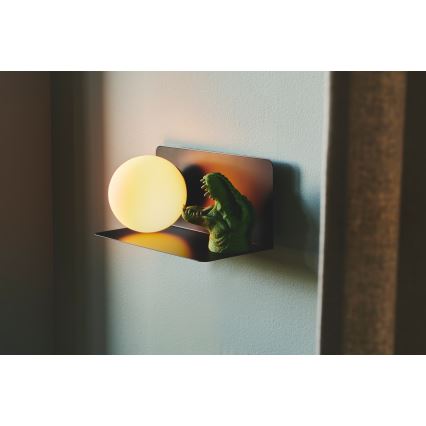 Nordlux - Seinävalo hyllyllä LILIBETH 1xE14/25W/230V musta