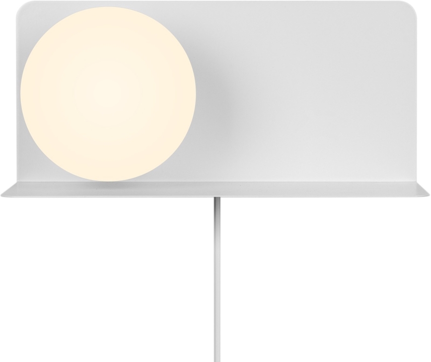 Nordlux - Seinävalo hyllyllä LILIBETH 1xE14/25W/230V valkoinen