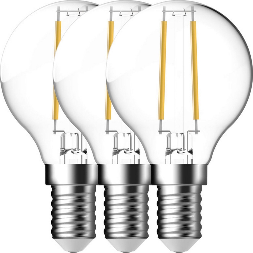 Nordlux - SETTI 3x LED-polttimo FILAMENT G45 E14/4W/230V 4000K
