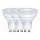 Nordlux - SETTI 3x LED-polttimo GU10/4,7W/230V 4000K