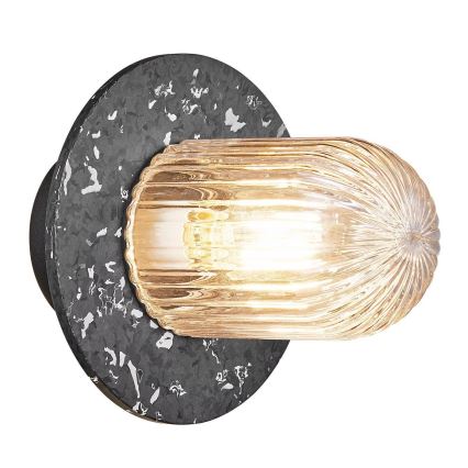 Nordlux - Ulkokattovalo JANUKA 1xE27/60W/230V IP54 musta