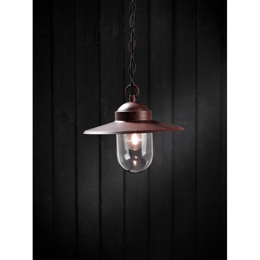 Nordlux - Ulkokäyttöön tarkoitettu riippuvalaisin LUXEMBOURG 1xE27/60W/230V IP33