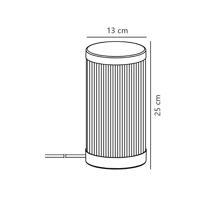 Nordlux - Ulkopöytävalaisin COUPAR 1xE27/25W/230V musta