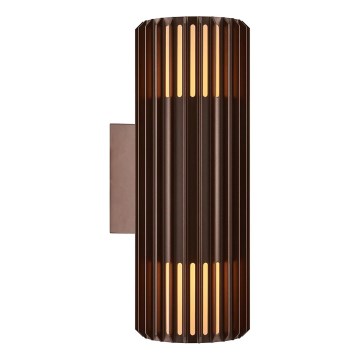 Nordlux - Ulkoseinävalaisin ALUDRA 2xE27/15W/230V IP54 ruskea