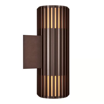 Nordlux - Ulkoseinävalaisin ALUDRA 2xE27/15W/230V IP54 ruskea