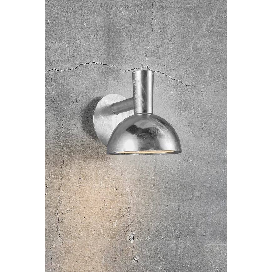 Nordlux - Ulkoseinävalaisin ARKI 1xE27/20W/230V IP54 hopea