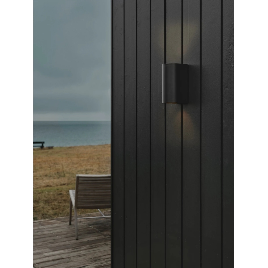 Nordlux - Ulkoseinävalaisin CANTO 2xGU10/28W/230V IP44 musta