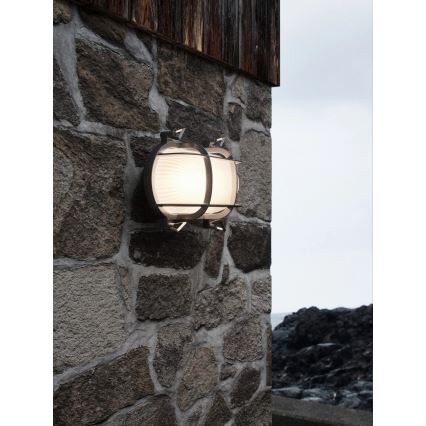 Nordlux - Ulkoseinävalaisin HELFORD 1xE27/12,5W/230V IP64 harmaa