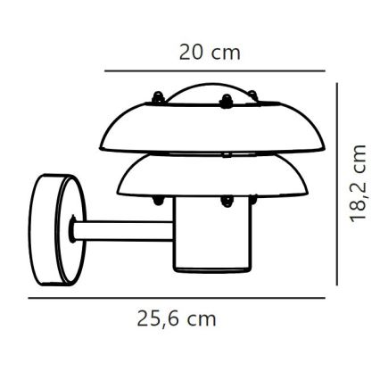 Nordlux - Ulkoseinävalaisin KURNOS 1xE14/12W/230V IP54 mattakromi