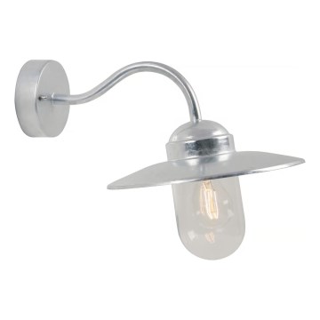 Nordlux - Ulkoseinävalaisin LUXEMBOURG 1xE27/60W/230V IP54 hopea