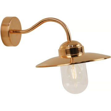 Nordlux - Ulkoseinävalaisin LUXEMBOURG 1xE27/60W/230V IP54 kupari