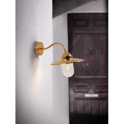 Nordlux - Ulkoseinävalaisin LUXEMBOURG 1xE27/60W/230V IP54 kupari