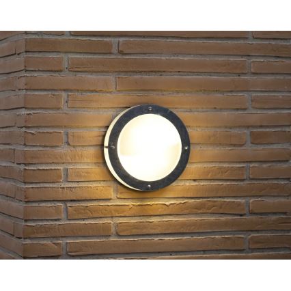 Nordlux - Ulkoseinävalaisin MALTA 1xE27/60W/230V hopea