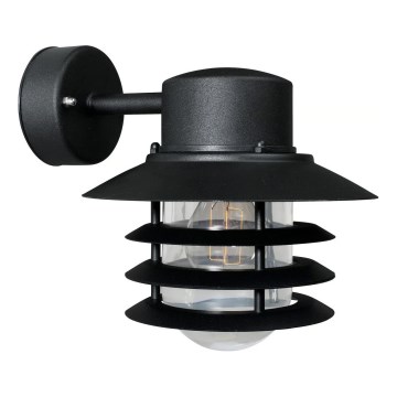 Nordlux - Ulkoseinävalaisin VEJERS 1xE27/60W/230V IP54 musta