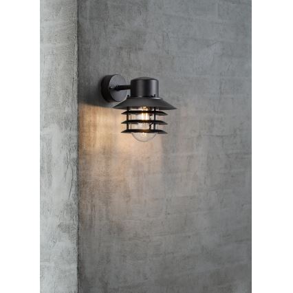 Nordlux - Ulkoseinävalaisin VEJERS 1xE27/60W/230V IP54 musta