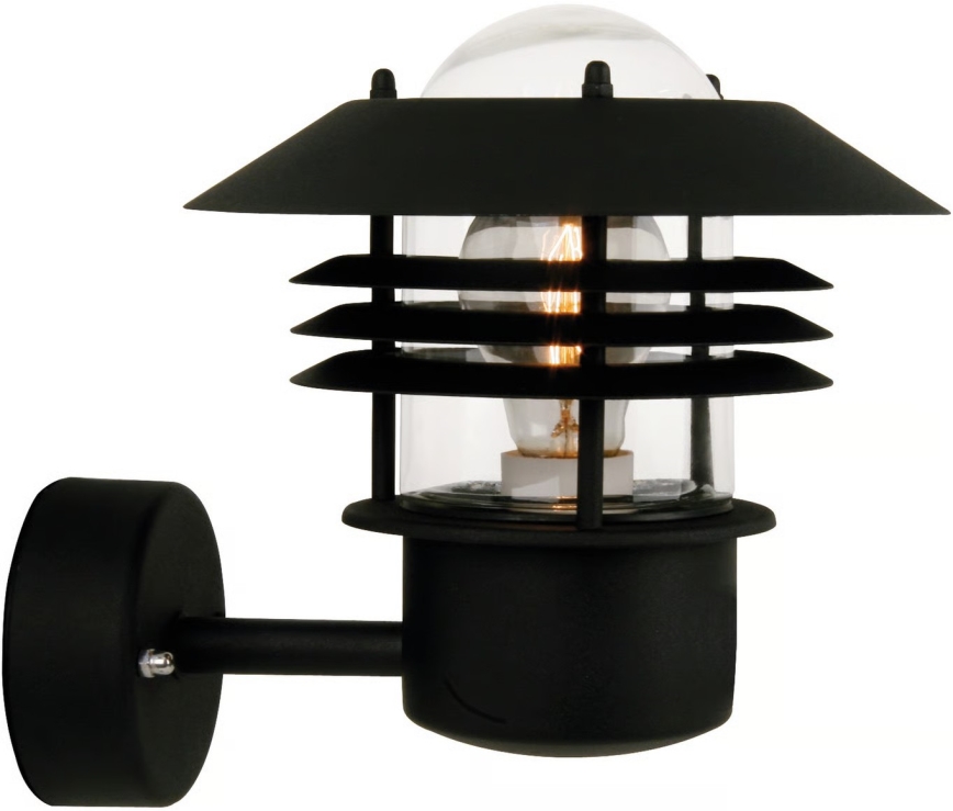 Nordlux - Ulkoseinävalaisin VEJERS 1xE27/60W/230V IP54 musta