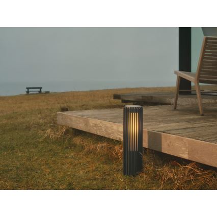 Nordlux - Ulkovalaisin ALUDRA 1xE27/15W/230V IP44 antrasiitti 45,4 cm