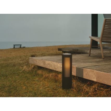 Nordlux - Ulkovalaisin ALUDRA 1xE27/15W/230V IP44 musta 45,4 cm