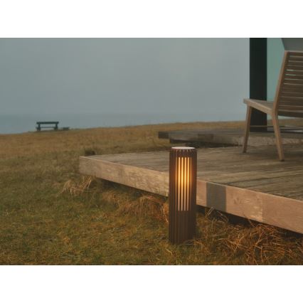 Nordlux - Ulkovalaisin ALUDRA 1xE27/15W/230V IP44 ruskea 45,4 cm