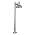 Nordlux - Ulkovalaisin ARKI 1xE27/20W/230V IP54 100 cm hopea