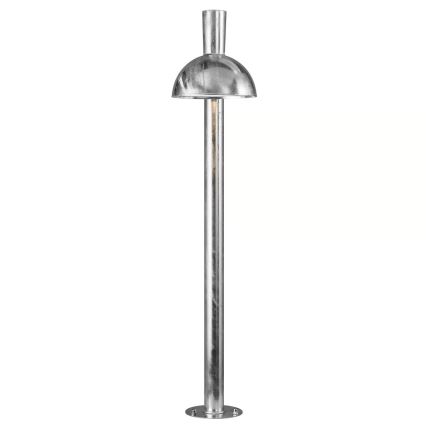 Nordlux - Ulkovalaisin ARKI 1xE27/20W/230V IP54 100 cm hopea