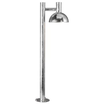 Nordlux - Ulkovalaisin ARKI 1xE27/20W/230V IP54 100 cm hopea
