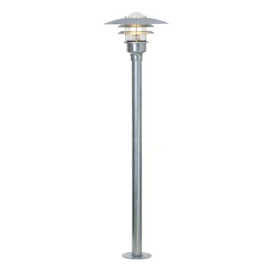 Nordlux - Ulkovalaisin LONSTRUP 1xE27/60W/230V IP44 mattakromi 116 cm
