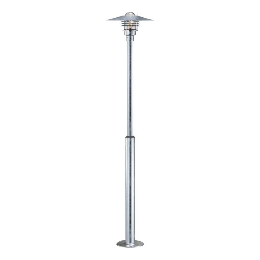 Nordlux - Ulkovalaisin VEJERS 1xE27/60W/230V IP54 hopea
