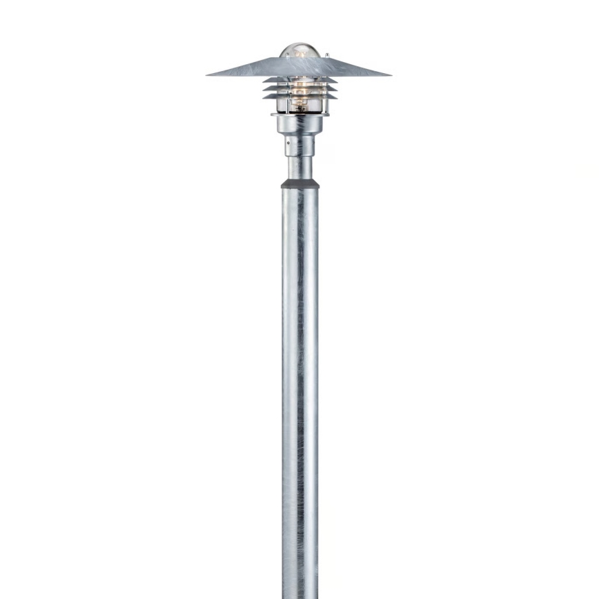 Nordlux - Ulkovalaisin VEJERS 1xE27/60W/230V IP54 hopea