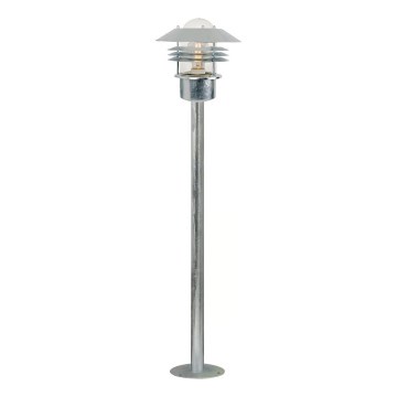 Nordlux - Ulkovalaisin VEJERS 1xE27/60W/230V IP54 hopea