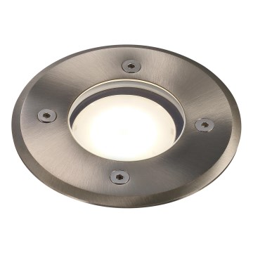 Nordlux - Ulkoväylän valo PATO 1xGU10/35W/230V IP65 mattakromi pyöreä
