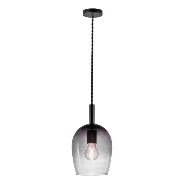 Nordlux - UMA-riippuvalaisin johdolla 1xE27/40W/230V halkaisija 18 cm musta/savunharmaa