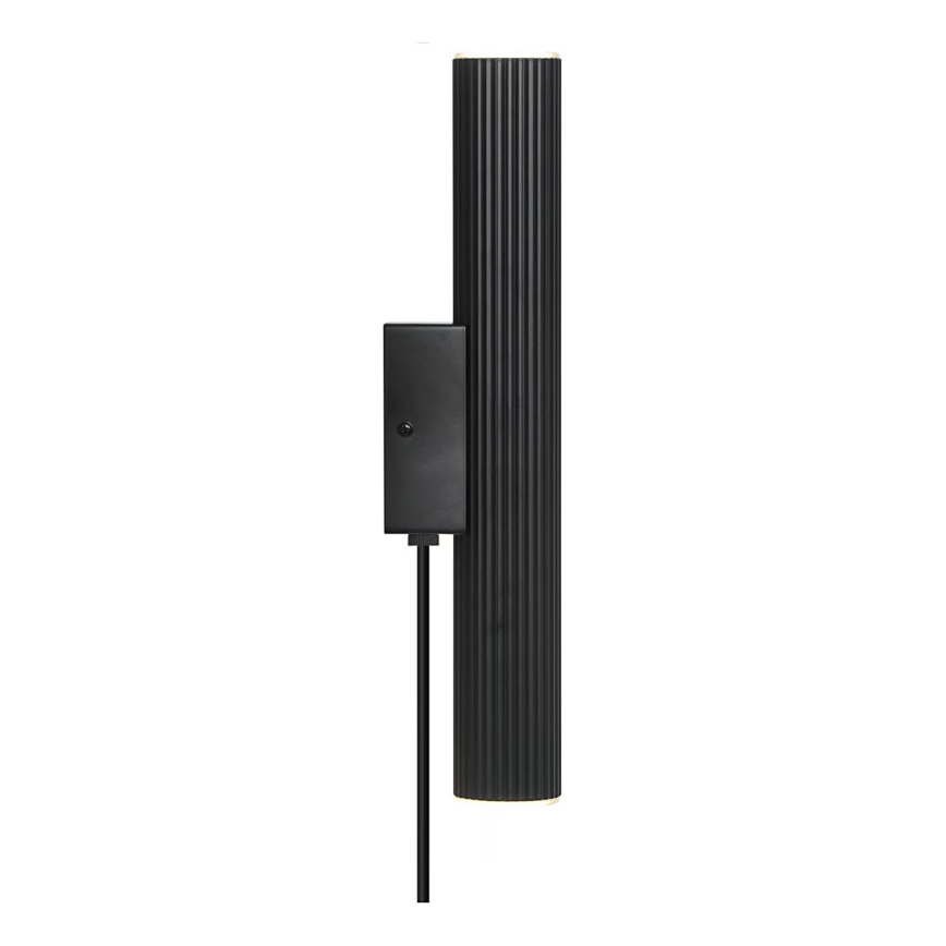 Nordlux - VICO-seinävalaisin 2xGU10/5W/230V, musta