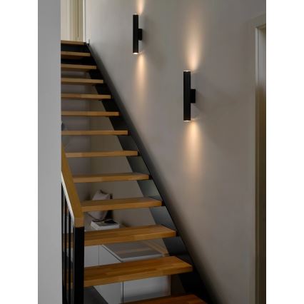 Nordlux - VICO-seinävalaisin 2xGU10/5W/230V, musta