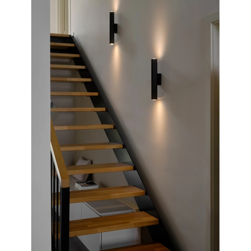 Nordlux - VICO-seinävalaisin 2xGU10/5W/230V, musta