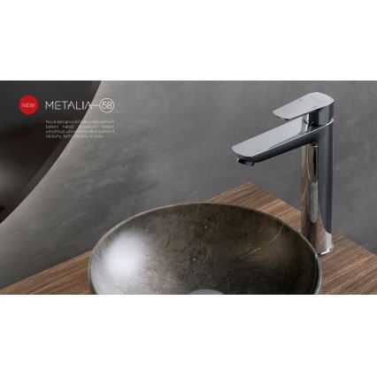 Novaservis - Altaan hana METALIA ECO 25,7 cm kiiltävä kromi