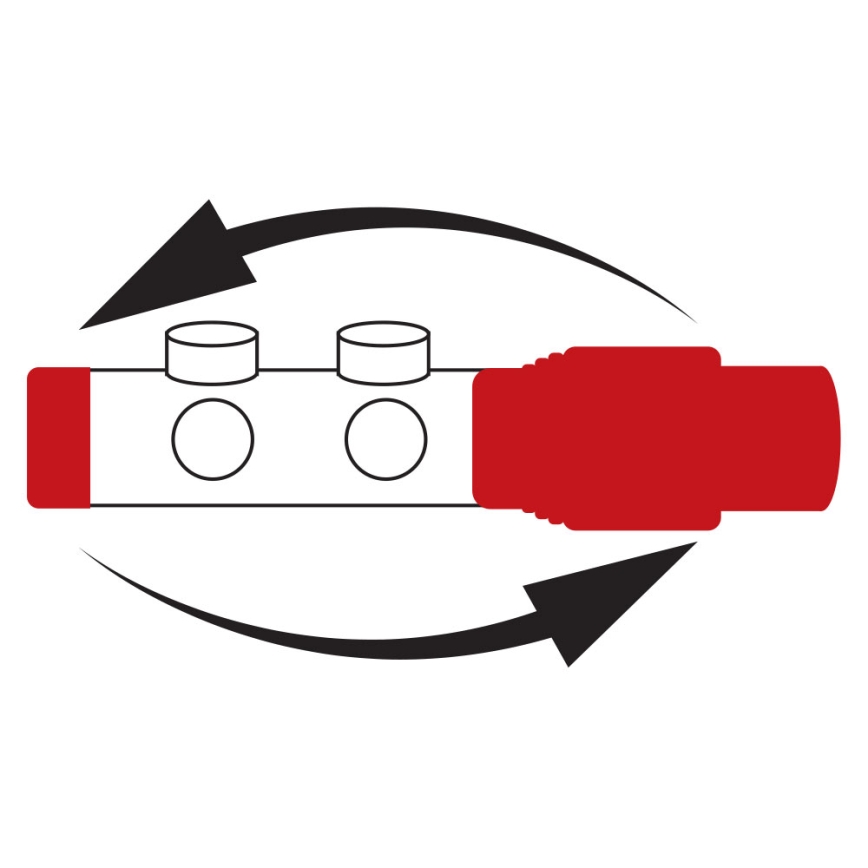 Novaservis - Musta kulma-asennussarja pattereille keskiliitännällä