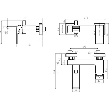 Novaservis - NOBLESS SHARP ammehana, kiiltävä kromi