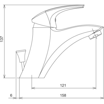 Novaservis - pesuallashana METALIA valkoinen