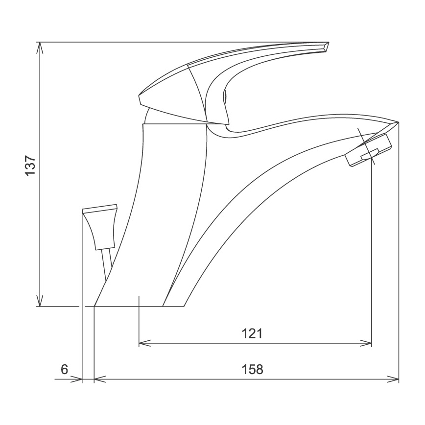 Novaservis - pesuallashana METALIA valkoinen