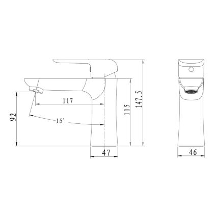 Novaservis - Pesuallashana NOBLESS TINA valkoinen