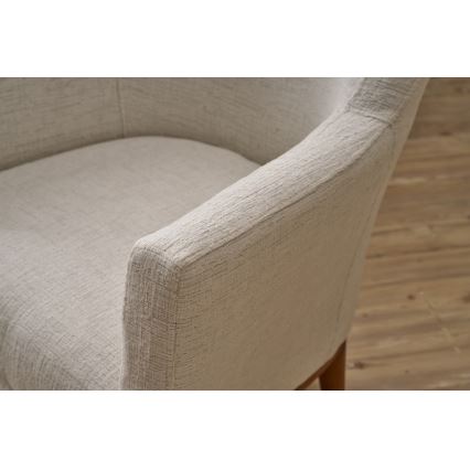 NUPI-nojatuoli, kermanvärinen