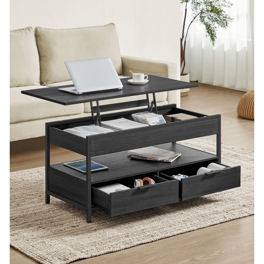 NYRO nostettava sohvapöytä, musta