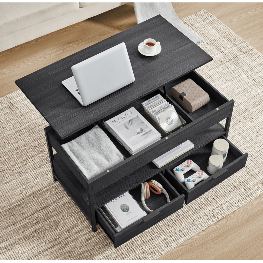 NYRO nostettava sohvapöytä, musta