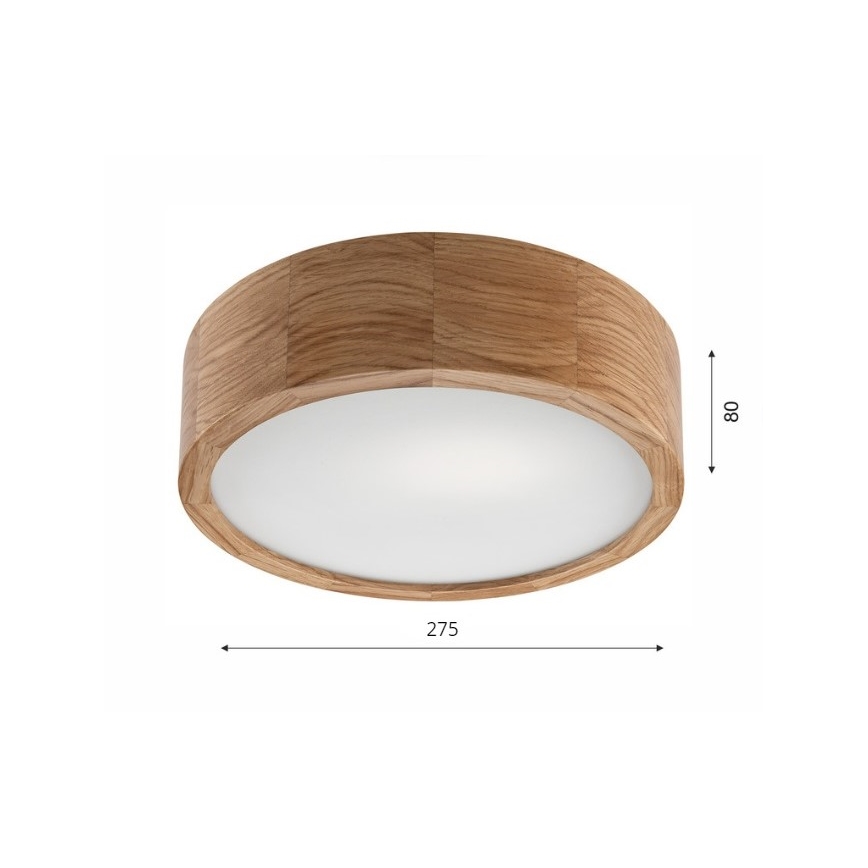 Kattovalaisin OAK 1xE27/60W/230V tammi ? 27,5 cm