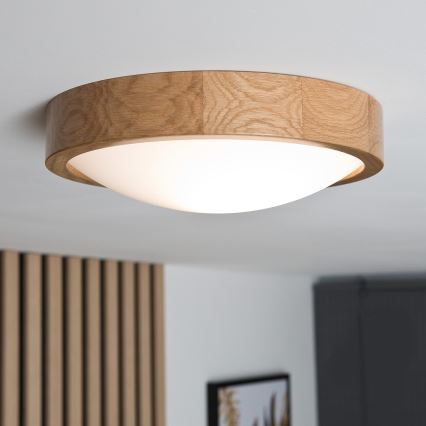 Kattovalaisin OAK SLIM 1xE27/60W/230V tammi ? 27 cm
