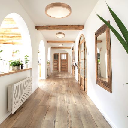 Kattovalaisin OAK SLIM 2xE27/60W/230V tammi ? 37 cm
