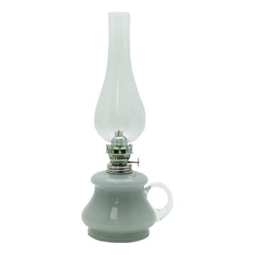 öljylamppu TEREZA 34 cm harmaa opaliini